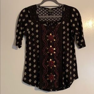 Lucky Brand XS black shirt